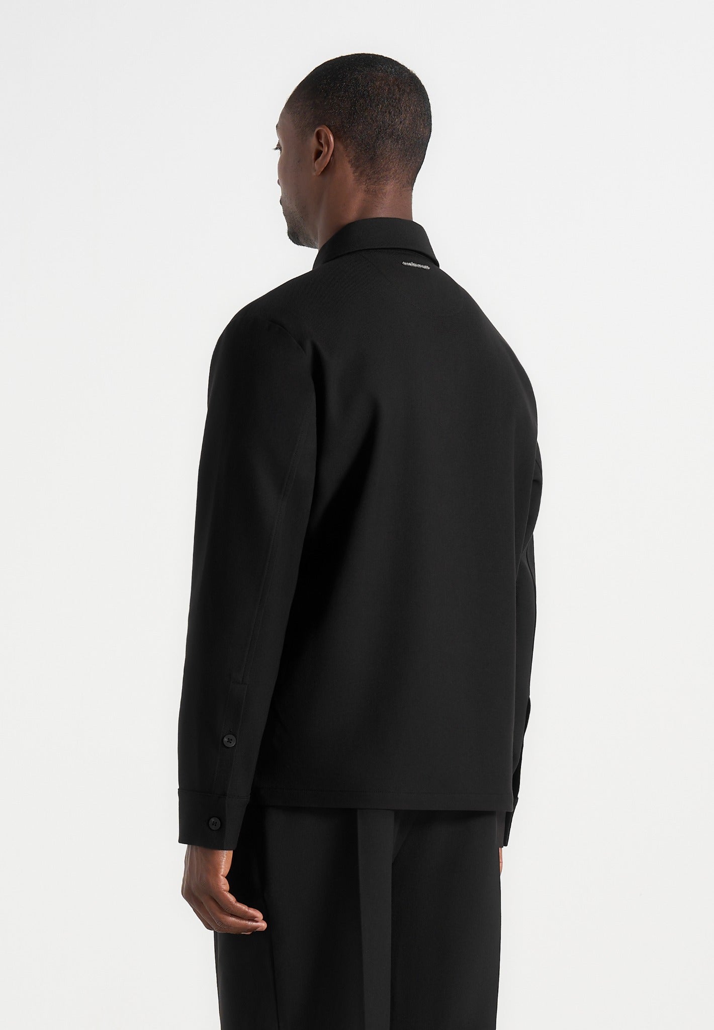 Valentin - Tailored Overshirt - Black