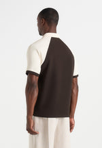 Salim - Contrast Raglan Shirt - Brown/Cream