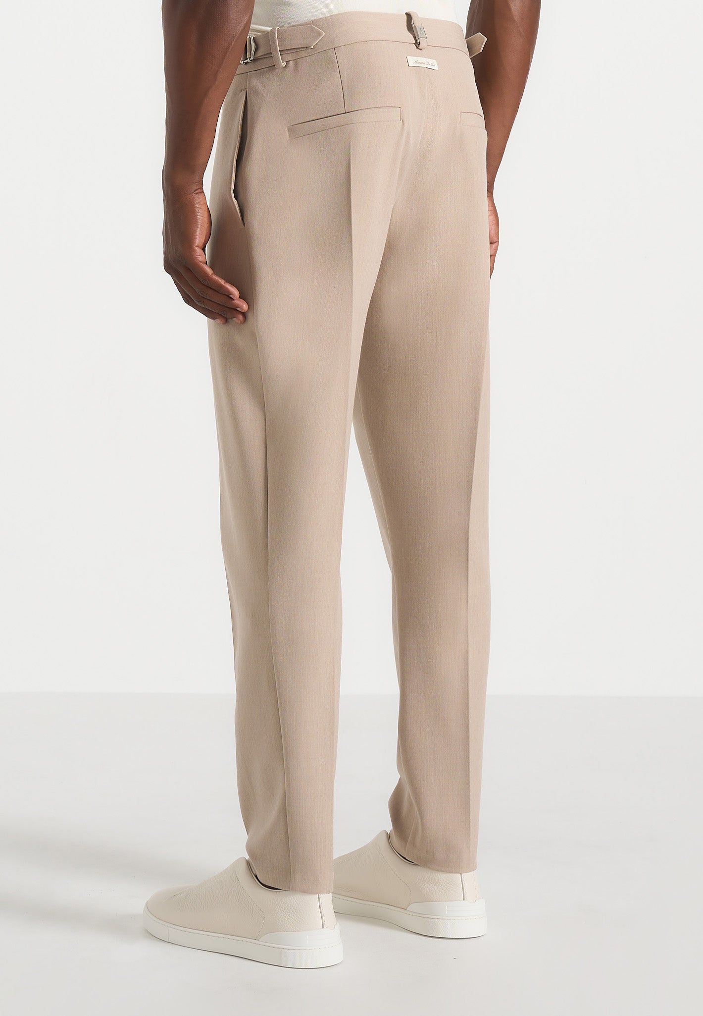 Hubert - Slim Fit Tailored Pants - Beige