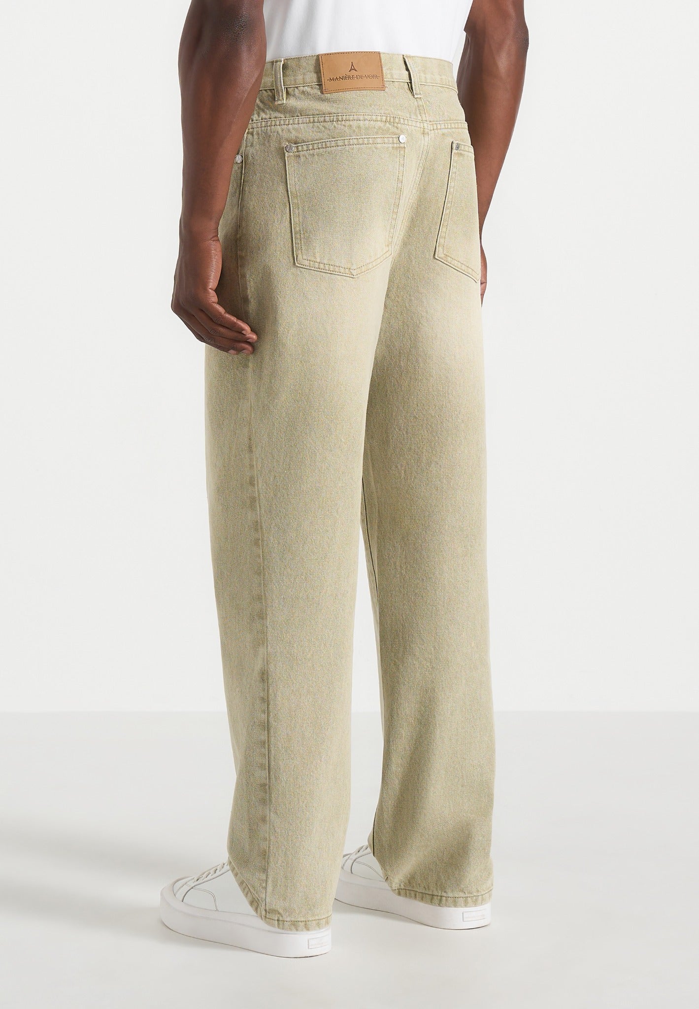 DN002 - Relaxed Fit Denim Jeans - Sage