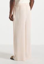Jonas - Pleated Wide Leg Pants - Cream