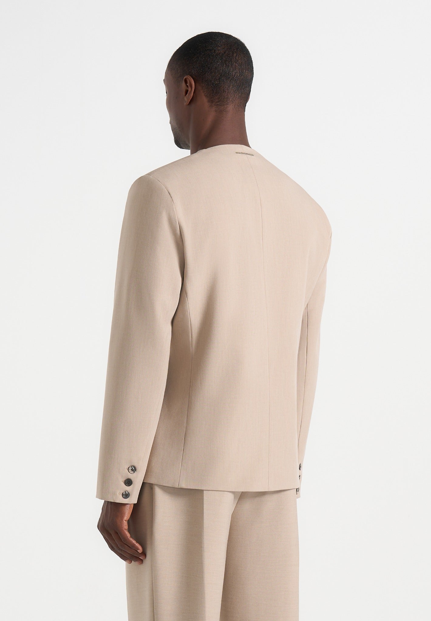 Timeo - Tailored Kimono Blazer - Beige