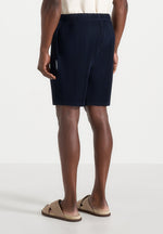 Drew - Pleated Shorts - Navy