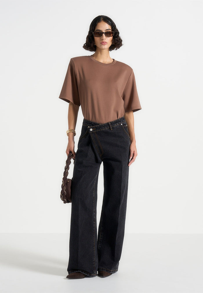 mia-wide-shoulder-bodysuit-t-shirt-brown