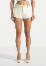 elina-tweed-mini-shorts-cream