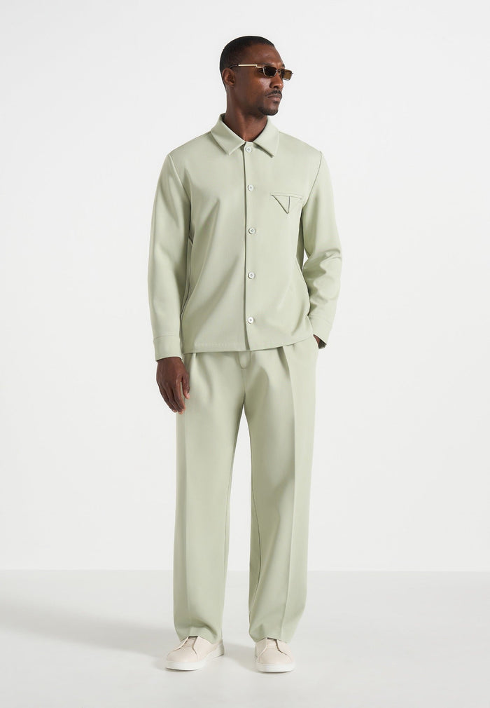 Valentin - Tailored Overshirt - Sage