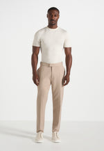 Hubert - Slim Fit Tailored Pants - Beige