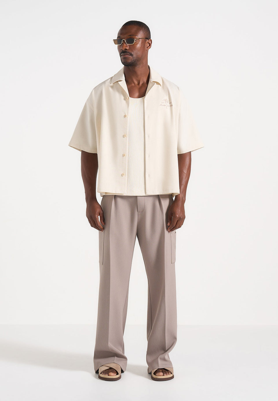 alexis-unisex-cote-dazur-boxy-shirt-cream