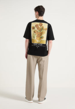 sunflowers-van-gogh-cotton-t-shirt-black