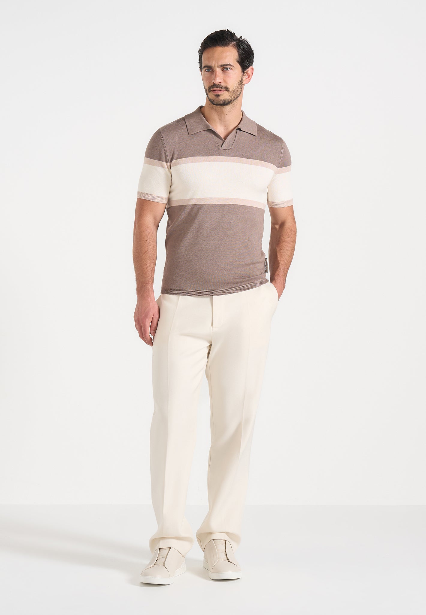 enzo-colour-block-polo-top-mushroom