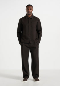 Valentin - Tailored Overshirt - Dark Brown