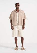 alexis-unisex-cote-dazur-boxy-shirt-beige