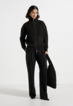 jamie-unisex-speckled-wool-zip-through-jacket-black