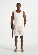 Drew - Pleated Shorts - Cream