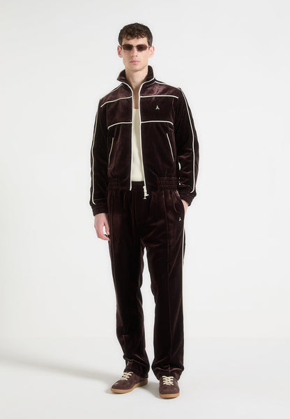 Eiffel Velour Track Pants - Brown | Manière De Voir USA