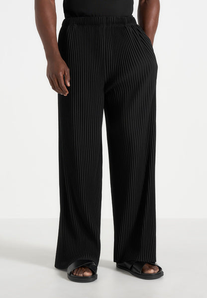 Jonas - Pleated Wide Leg Pants - Black | Manière De Voir USA