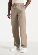 Signature Piped Track Pants - Taupe