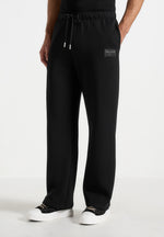 Avery - Unisex Neoprene Relaxed fit Sweatpants - Black