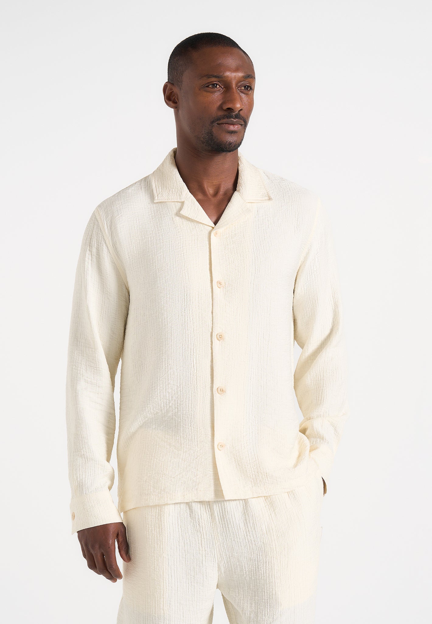 bailey-unisex-textured-long-sleeve-shirt-cream