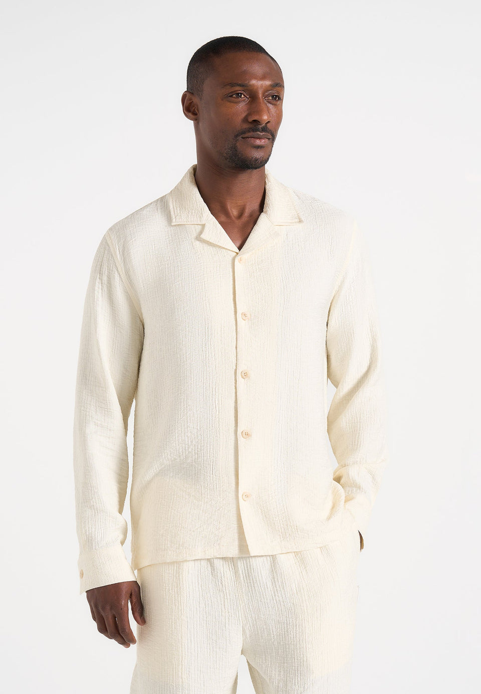 bailey-unisex-textured-long-sleeve-shirt-cream