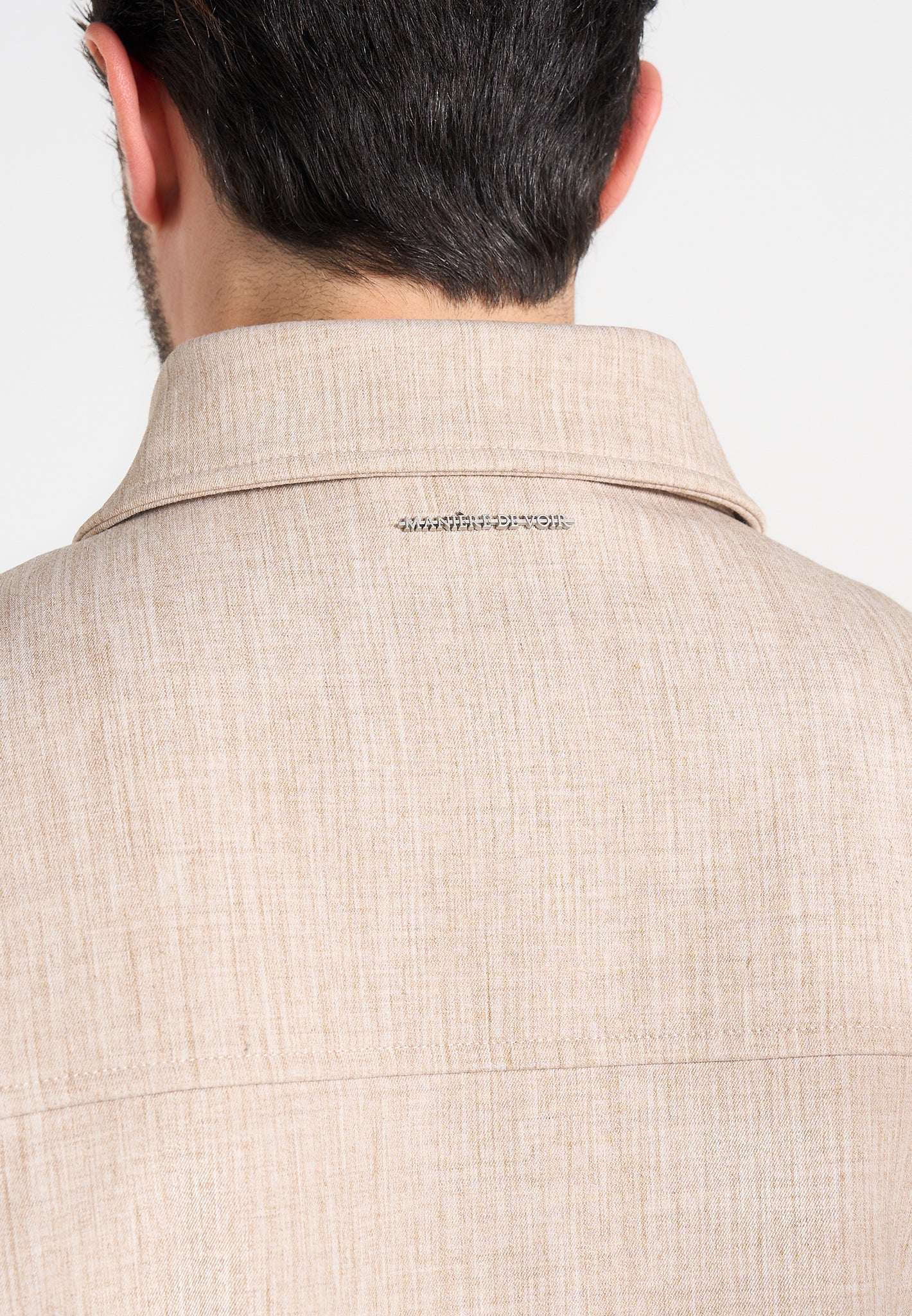 amir-boxy-hatched-harrington-jacket-beige