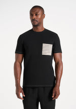 Joris - Whipstitch Pocket Detail T-Shirt - Black