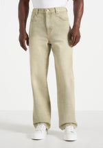 DN002 - Relaxed Fit Denim Jeans - Sage