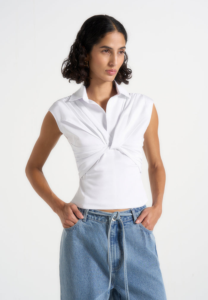 yvette-twist-front-sleeveless-shirt-white
