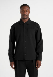 Valentin - Classic Tailored Long Sleeve Shirt - Black