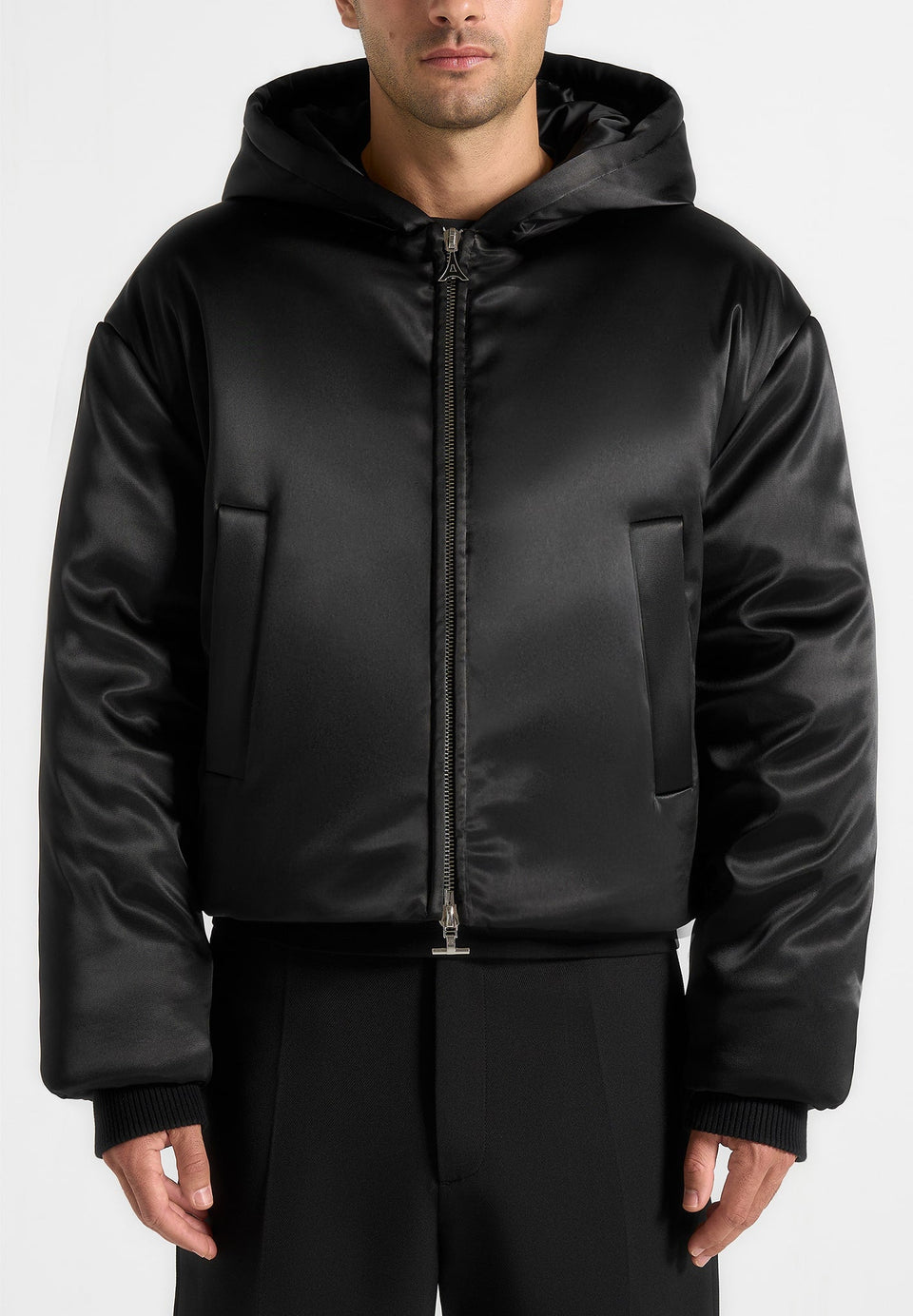 dario-satin-cropped-hooded-jacket-black
