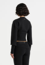 knitted-cinch-waist-cardigan-black