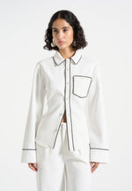 contrast-piped-backless-tie-shirt-white-black