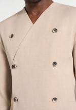 Timeo - Tailored Kimono Blazer - Beige