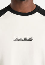Unisex - Signature Raglan Cotton T-Shirt - White/Black