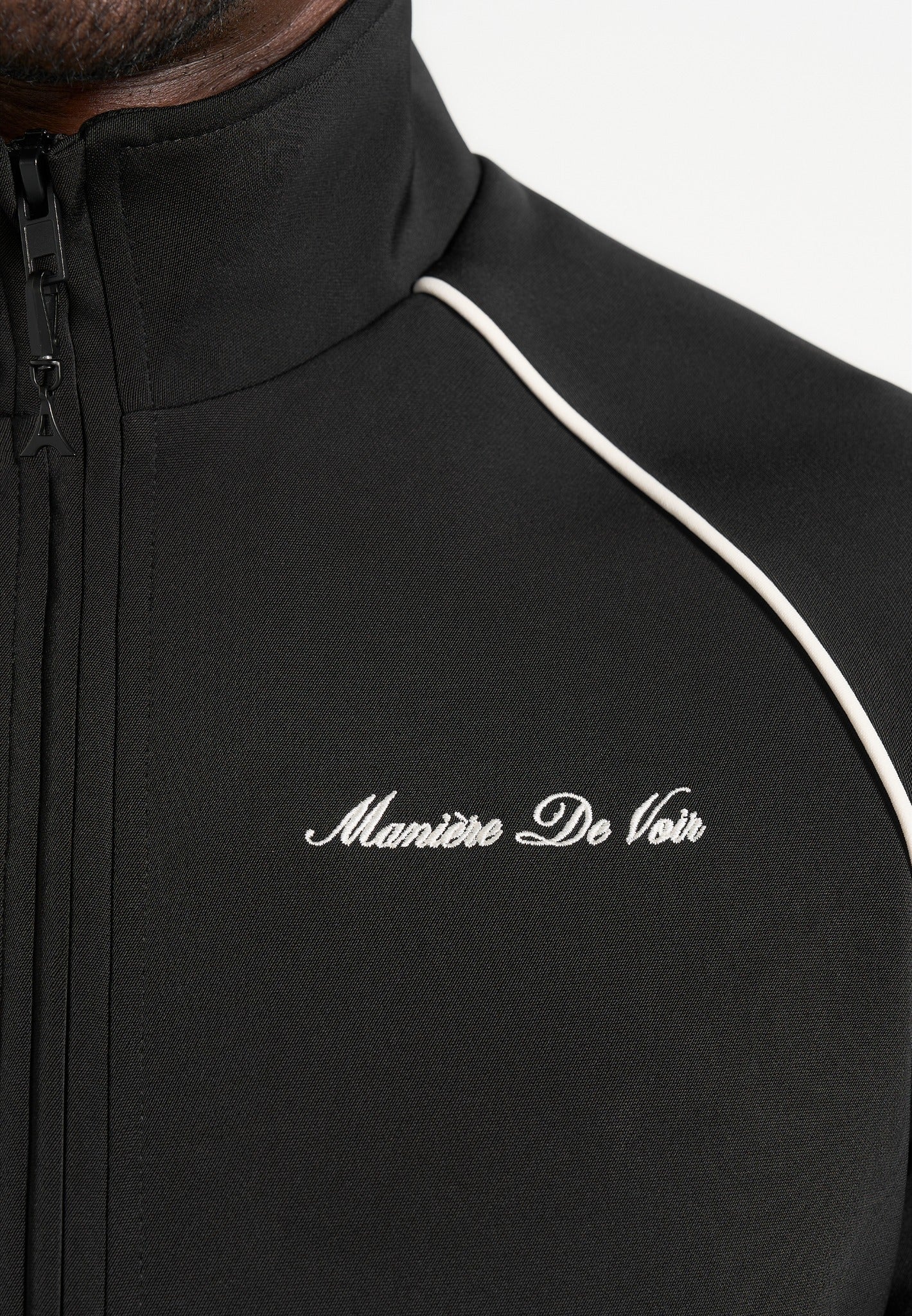 Signature - Piped Track Jacket - Black