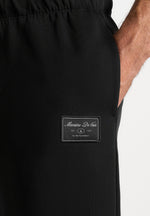 Avery - Unisex Neoprene Relaxed fit Sweatpants - Black