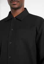 Valentin - Tailored Overshirt - Black