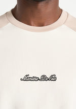 Unisex - Signature Raglan Cotton T-Shirt - Cream/Beige