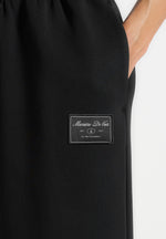 Avery - Unisex Neoprene Relaxed fit Sweatpants - Black