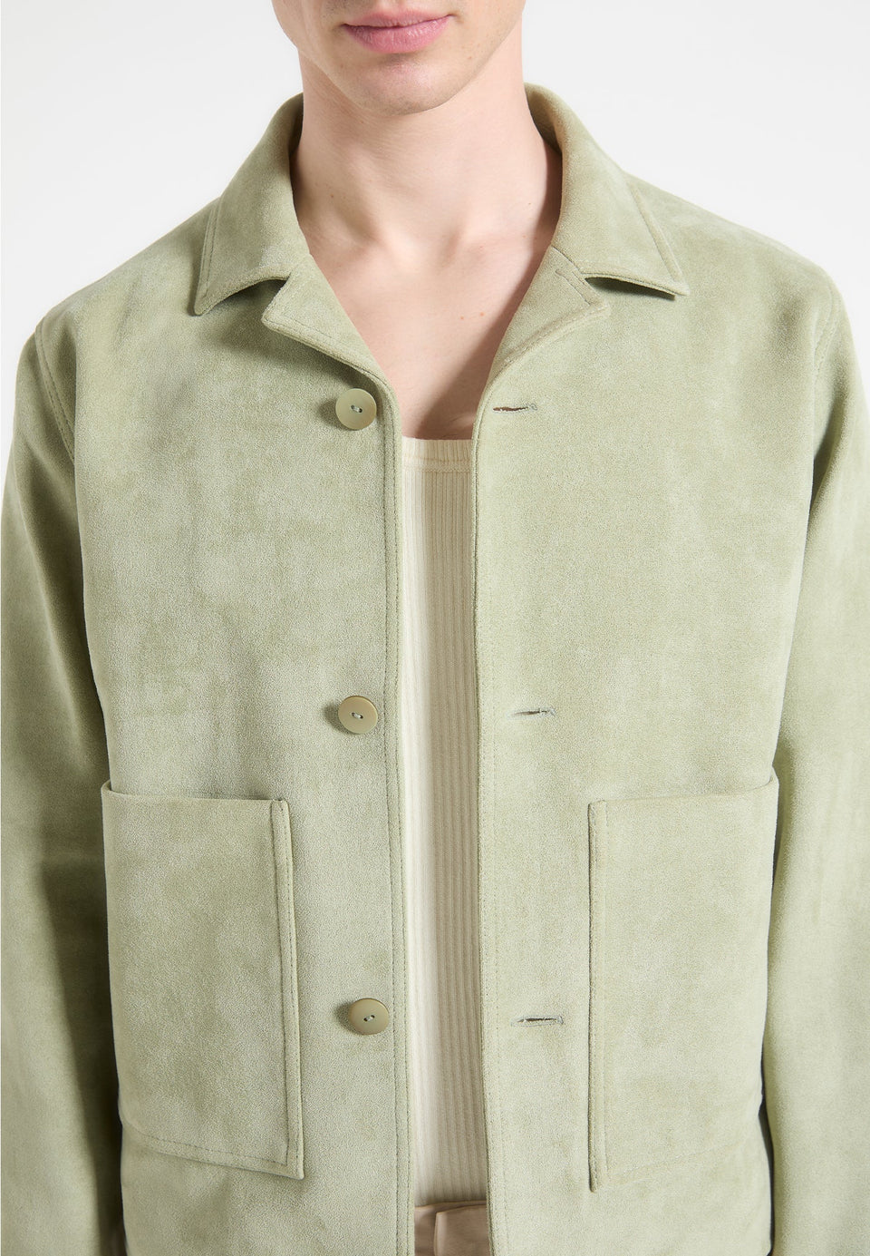michel-suede-jacket-with-revere-collar-sage