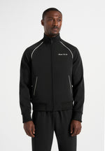 Signature - Piped Track Jacket - Black
