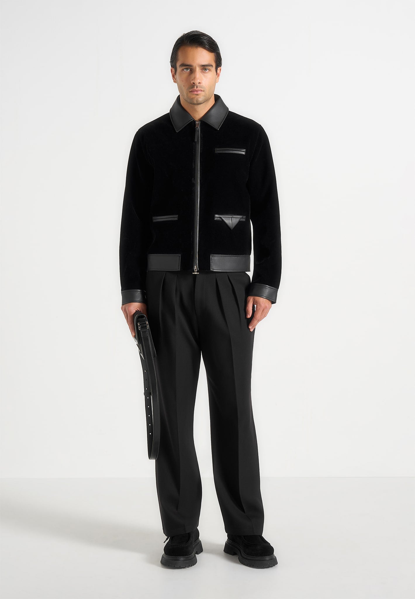 tony-velvet-and-leather-contrast-jacket-black