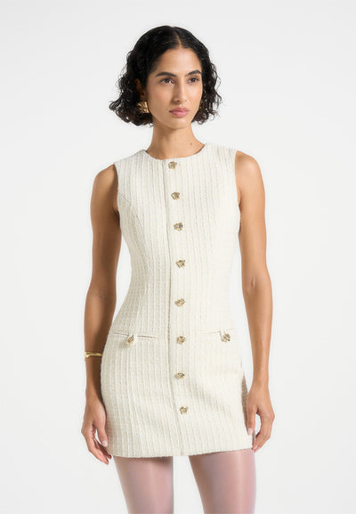 nadine-tweed-mini-dress-cream