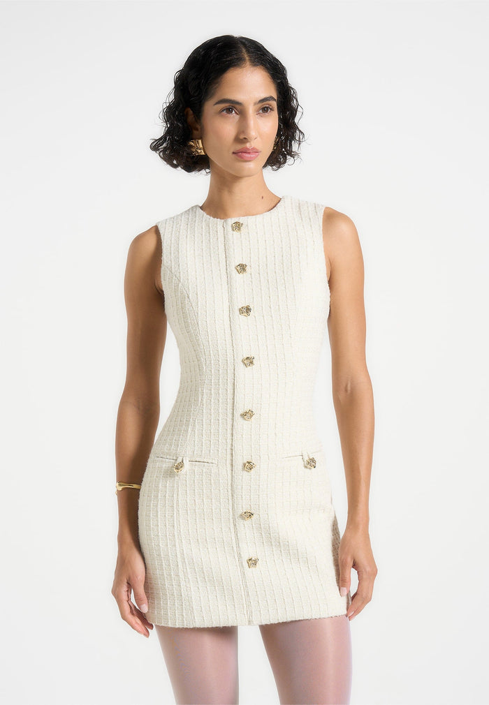 nadine-tweed-mini-dress-cream