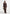 Esma - Suede Asymmetric Coat with Cinch Belt - Brown