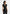 Linda - Tailored Wide Shoulder Cinched Waistcoat - Black