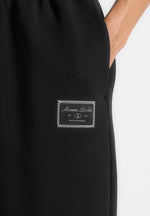 Avery - Unisex Neoprene Relaxed fit Sweatpants - Black