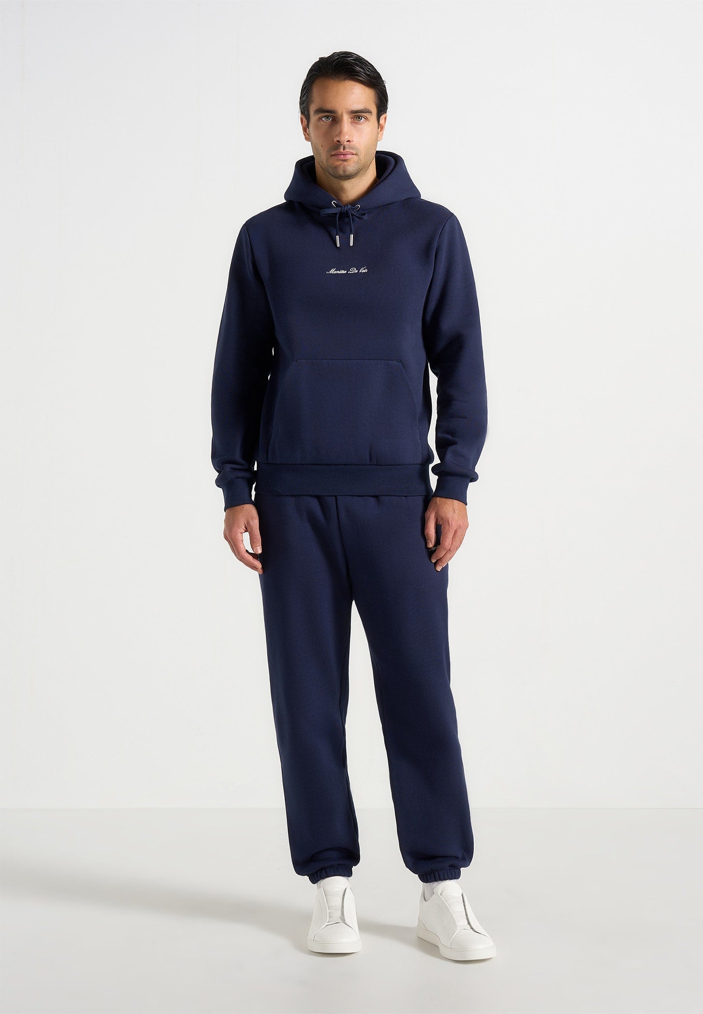 Gustave - Signature Regular Fitted Hoodie - Navy 