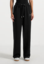 Avery - Unisex Neoprene Relaxed fit Sweatpants - Black