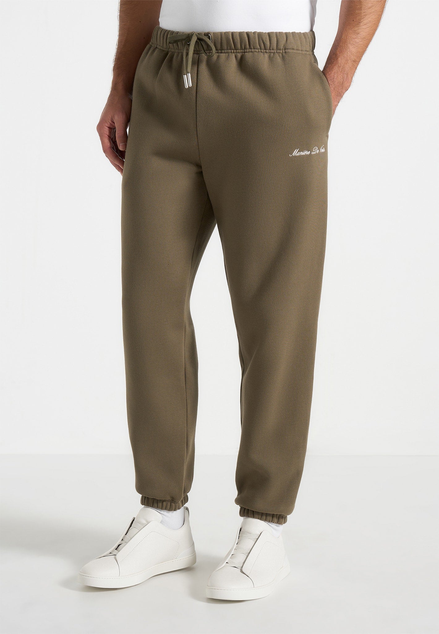 Alistair - Signature Regular Fit Cuffed Sweatpants - Olive 